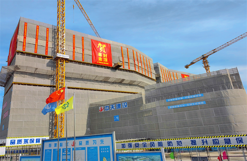 2024年10月30日，w66旗舰厅三建上海新华泰医院项目主体封顶。
